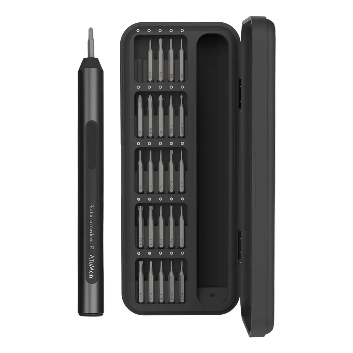 ATuMan E1 Cordless Electric Screwdriver Kit – Rechargeable Precision Tool Set for Home Repair & DIY