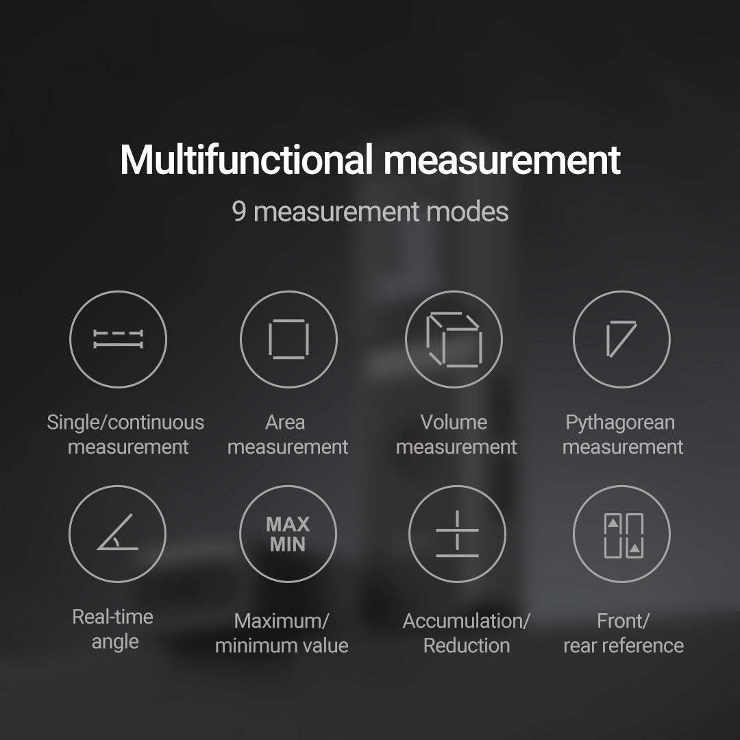 ATuMan LS-A Laser Distance Meter 50m – High Precision Measuring Tool with Large Display for Construction & DIY