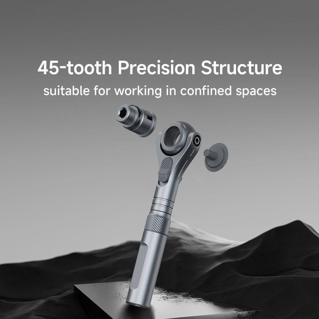 ATuMan RS2 Ratchet Screwdriver Set – 28-Piece S2 Magnetic Bits with Extendable Handle & 180° Ratchet Head