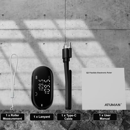 ATuMan Q2 Digital Measuring Tool – Portable Rolling Distance Meter with Type-C Rechargeable Design