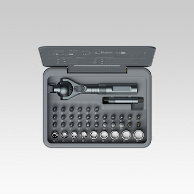 ATuMan RS2 Ratchet Screwdriver Set – 28-Piece S2 Magnetic Bits with Extendable Handle & 180° Ratchet Head