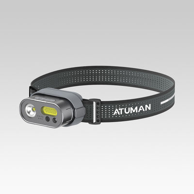 ATUMAN MH1 Multifuction  Dual control Head Flashlight Outdoor LED Sensor Hat Clip Lamp