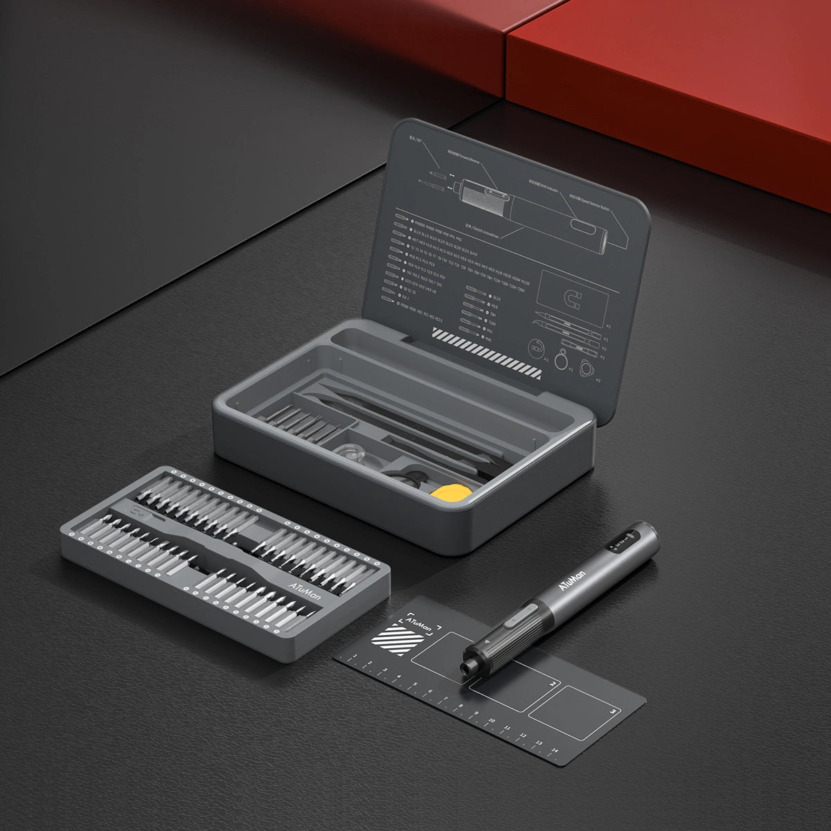 ATuMan E3 Electric Precision Screwdriver Kit – Cordless Rechargeable Tool Set for DIY, Electronics & Home Repair