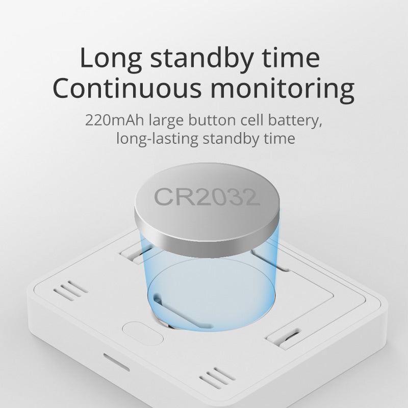 ATuMan Thimini 2.5" LCD Indoor Thermometer Hygrometer with Clock – Digital Temperature & Humidity Monitor