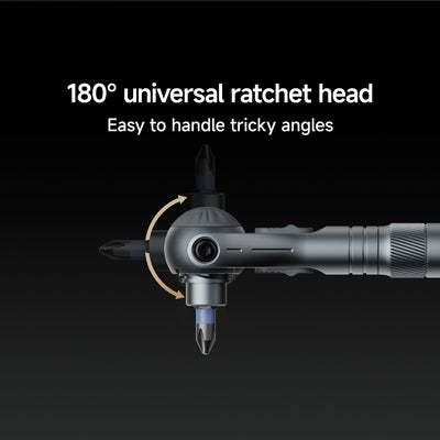 ATuMan RS2 Ratchet Screwdriver Set – 28-Piece S2 Magnetic Bits with Extendable Handle & 180° Ratchet Head