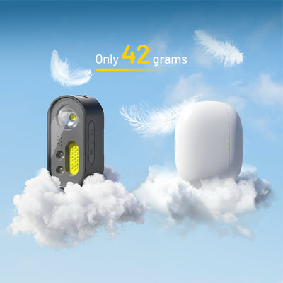 ATUMAN MH1 Multifuction  Dual control Head Flashlight Outdoor LED Sensor Hat Clip Lamp