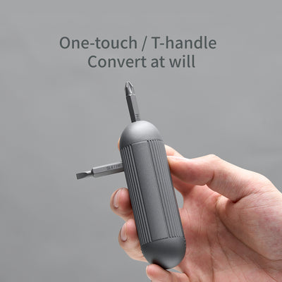 ATuMan Xmini Pocket Screwdriver Kit – 179g Lightweight Tool with Alloy Bits & T-Handle for Repair & DIY