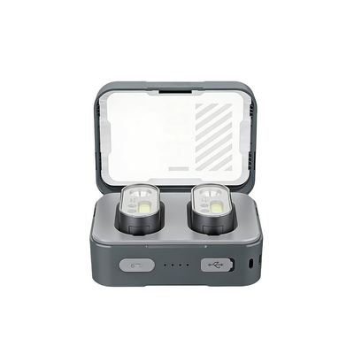 ATUMAN MH1 Multifuction  Dual control Head Flashlight Outdoor LED Sensor Hat Clip Lamp