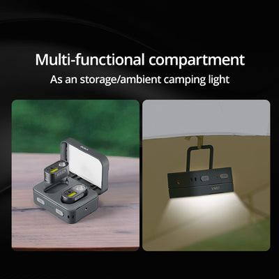 ATUMAN MH1 Multifuction  Dual control Head Flashlight Outdoor LED Sensor Hat Clip Lamp