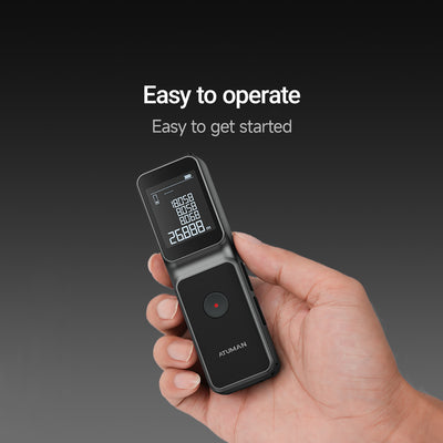 ATuMan LS-A Laser Distance Meter 50m – High Precision Measuring Tool with Large Display for Construction & DIY