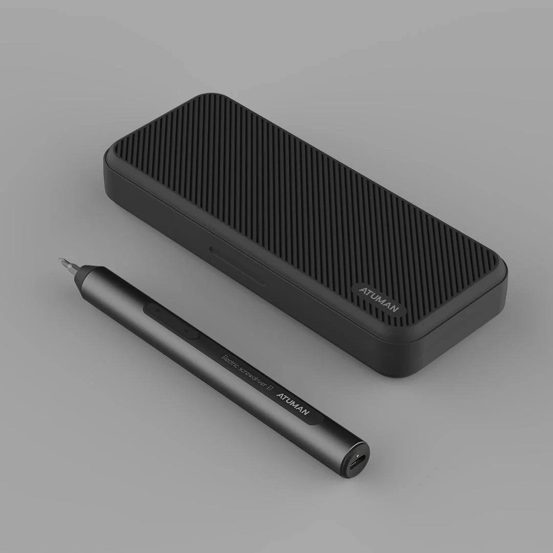 ATuMan E1 Cordless Electric Screwdriver Kit – Rechargeable Precision Tool Set for Home Repair & DIY