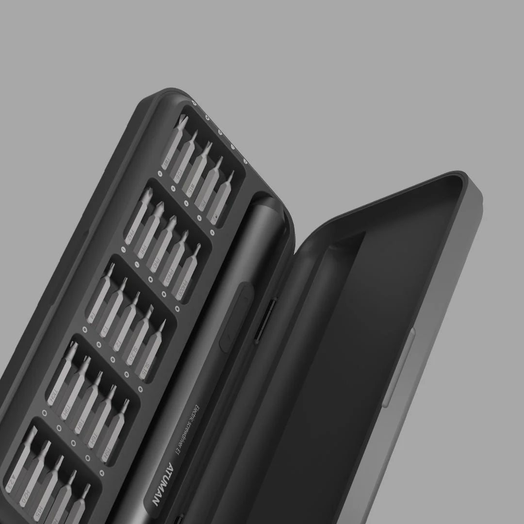 ATuMan E1 Cordless Electric Screwdriver Kit – Rechargeable Precision Tool Set for Home Repair & DIY